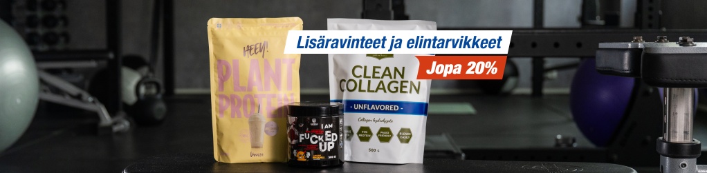 Valikoidut lisravinteet ja elintarvikkeet jopa 20 %